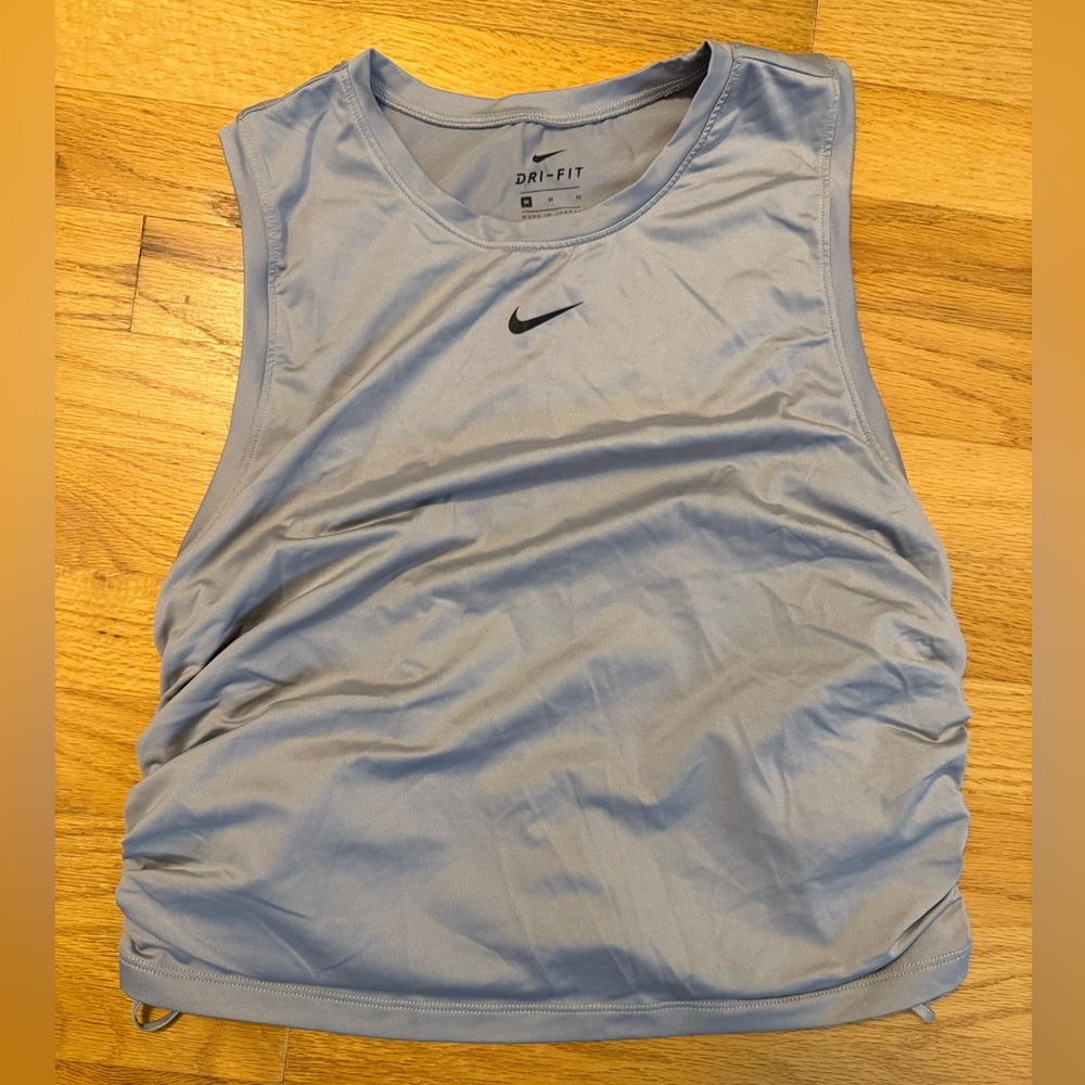 Nike Women's Light Gray Dri-FIT Tank Top